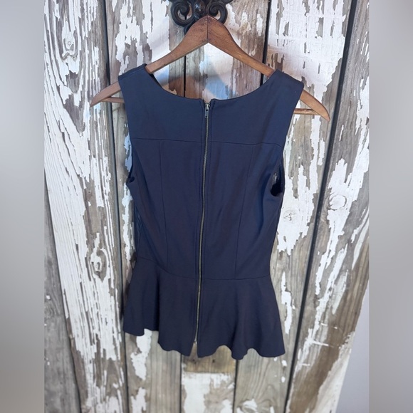 My Tribe Leather Front Full zip back Sleeveless Top Size Extra Small Black - Picture 8 of 10